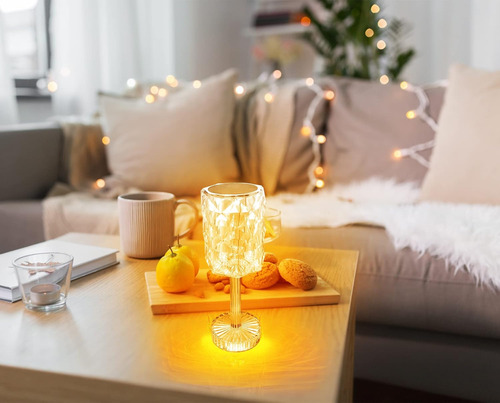 Lampara Bocina De Mesa Diamante Con Control Remoto, Usb