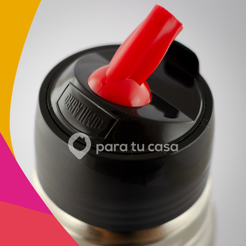 Imagen 3 de 10 de Termo Acero Inoxidable Bala Lumilagro 1.00 Lts. Luminox