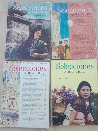 Lote 12 Selecciones Del Reader Digest..años 1950 Y 51