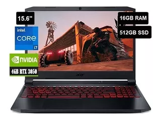 Acer Nitro 5 I7-11800h, 32gb Ram, Rtx 3050ti, 512gb Ssd,15