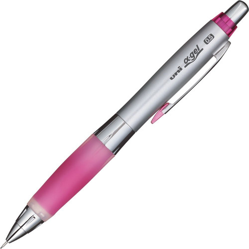 Portaminas 0.5mm Uni Alpha Gel Shaker Soft Grip Rose Pink M5