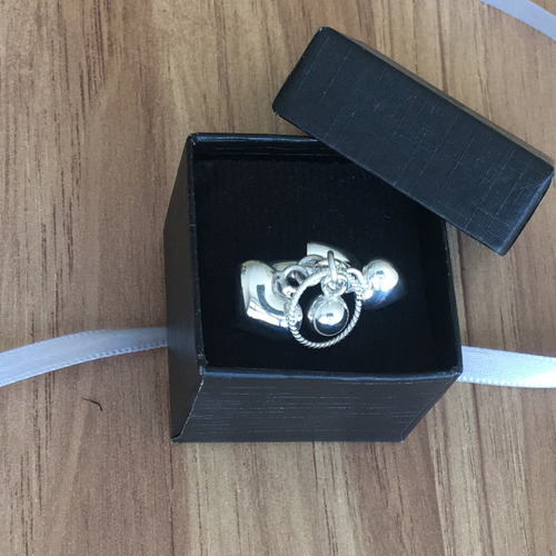 Imagen 7 de 9 de Anillo Corazones Colgantes Ajustable De Plata .925 Agálea