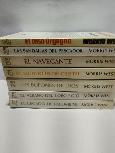 Morris West: Lote 7 Libros - Éxitos Literarios En Español (Usado)