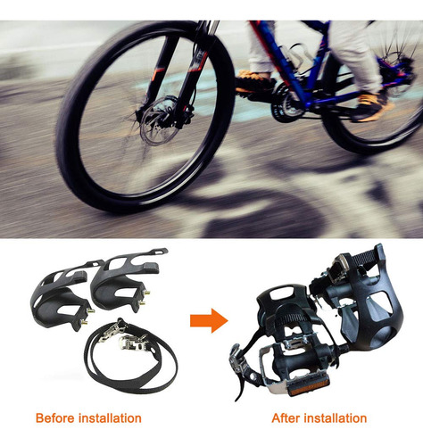 Denpetec 1 Par De Pedales De Bicicleta Para Dedos De Los Pie