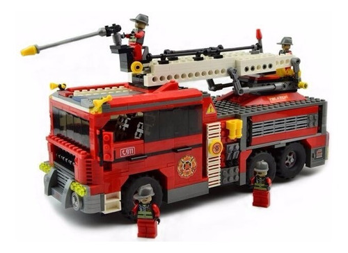 Armatodo Carro De Bomberos 939 Piezas Compatible Lego