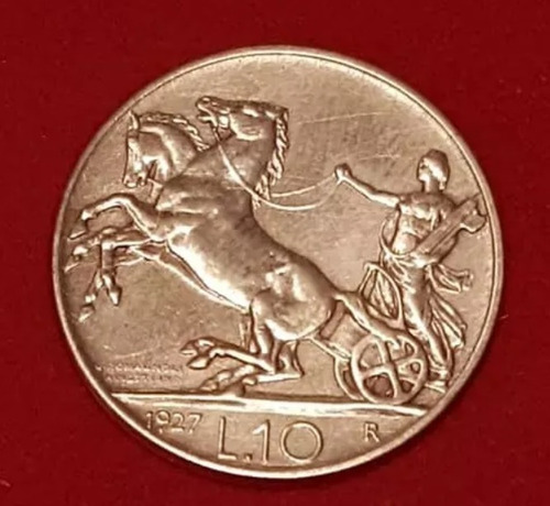 |0 Liras Moneda Italiana 1927 Escasa Km# 68.2