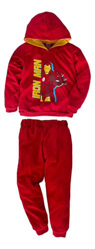 Conjunto Para Niño 3928-4 Iron Man Color Rojo Marvel