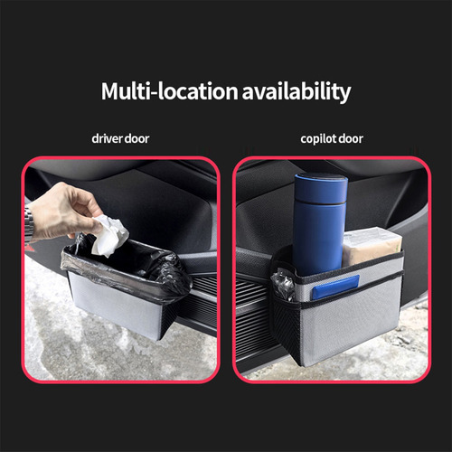 Bote De Basura Plegable Para Asiento De Coche, Organizador P