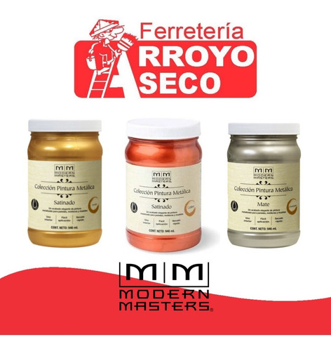 Pintura Metálica Modern Masters Platino Mate 0,946l
