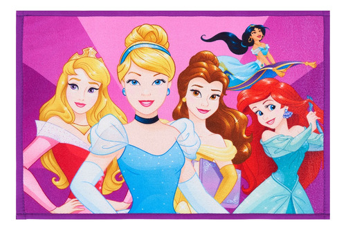 Tapete Decorativo Multiusos Princesas Dream - Providencia Ancho 60 Cm Color Multicolor Diseño De La Tela Estampado Largo 40 Cm