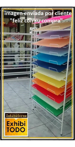 Exhibidor Cartulinas 15 Bandejas Estanteria Libreria Goma Ev Blanco