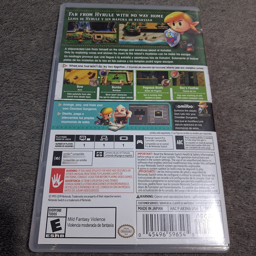Jogo The Legend Of Zelda Links Awakening Switch Fisica (Usado)