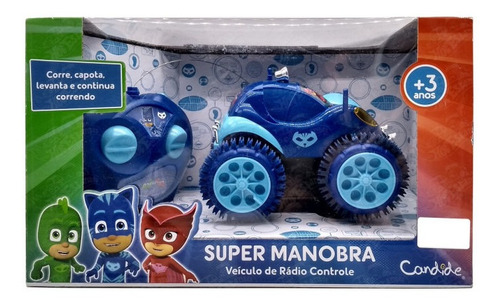 Imagem 5 de 8 de Carrinho Controle Super Manobra Pj Masks Menino Gato Candide
