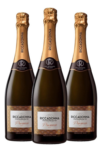 3x Espumante Prosecco Riccadonna  750ml