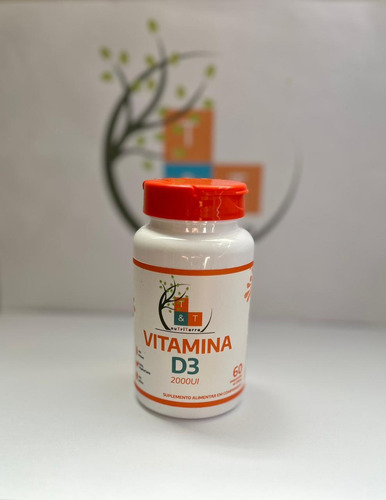 Vitamina D3 Colecalciferol 2000ui 60 Nutriterra