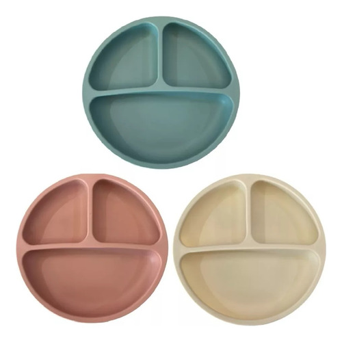 Plato De Silicona Con Divisiones Y Ventosa Kido Toddler