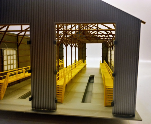 Galpon Para Locomotoras Escala Ho. Impresión 3d.