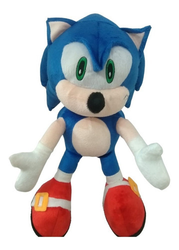 Boneco Sonic De Pelúcia 50cm Brinquedo Gigante Antialergico
