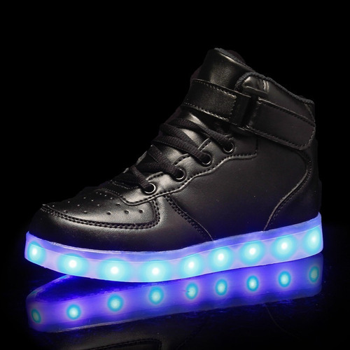 Zapatos Con Luz Led For Hombre Y Mujer, Luminosos, Con Carg