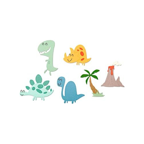 Juego De Troqueles Thinlits De 9 Piezas  Dinosaurios  D...