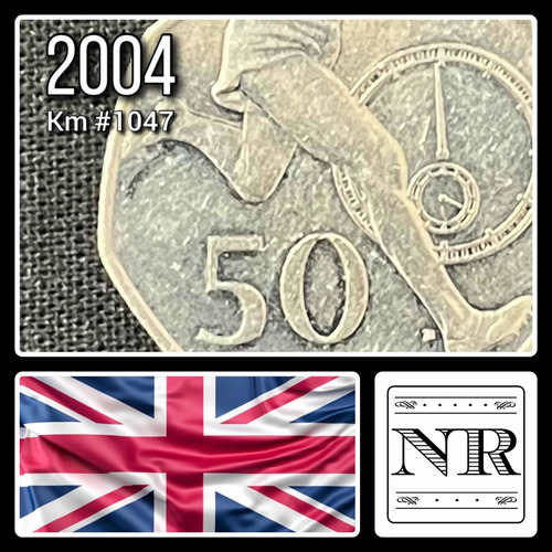 Inglaterra - 50 Pence - Año 2004 - Km #1047 - R. Bannister