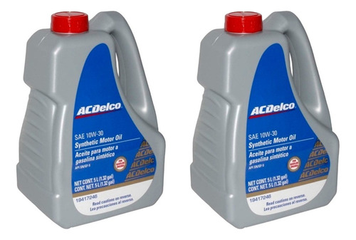 Aceite Para Motor Acdelco Sintético 10w-30 Para Carros, Pickups & Suv De 2 Unidades / 10l