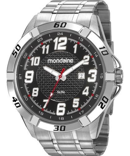 Relógio Mondaine Masculino Prata Grande 53829g0mvne2