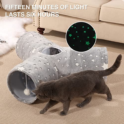 Tempcore Pet Cat Tunnel Tube Cat Toy 3 Way Plegable, TĂșneles