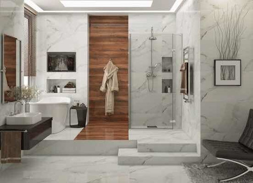 Imagen 3 de 6 de Porcelanato Piso Pared Mármol 104x52 Bri Rtf. Ceramicarte =)