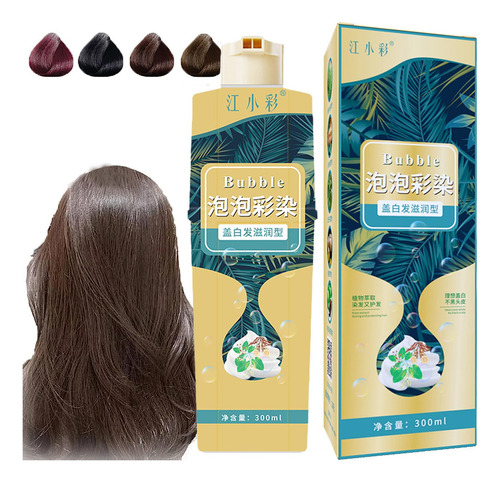 Toheok Champu De Tinte Para El Cabello Con Burbujas Para Pla