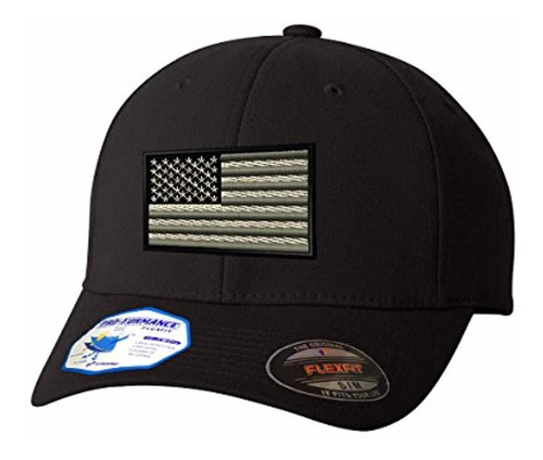 Speedy Pros Black White American Flag Flexfit