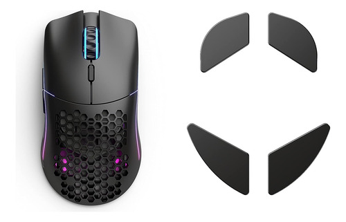 Mouse Gamer Negro Mate + Pie De Mouse - Glorious Model O