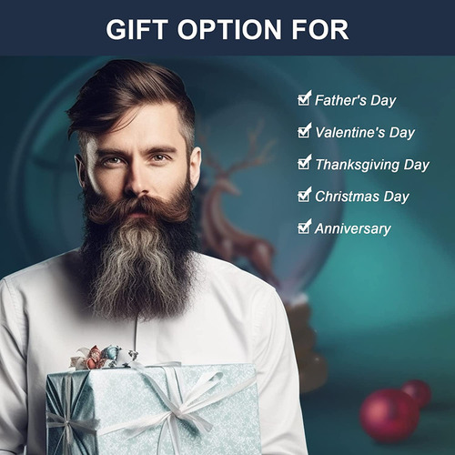 Kit De Estilo De Escova De Barba Portátil Para Homens 3...