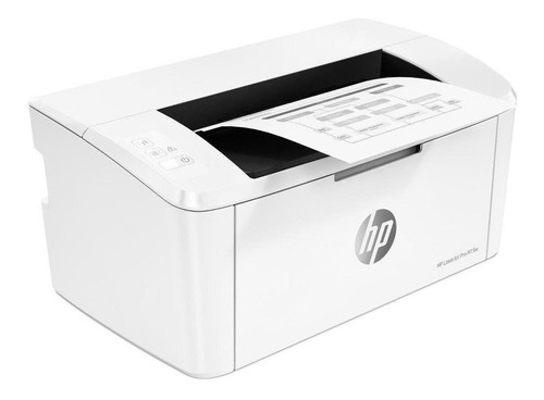 Imagen 2 de 3 de Impresora simple función HP LaserJet Pro M15w con wifi blanca 110V - 127V