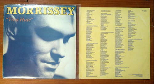 Morrissey Viva Hate 1988 Disco Lp Vinilo Brasil