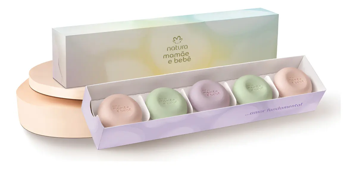 🛍️ Natura Mamãe E Bebê - Kit Presente Minissabonetes Sortidos