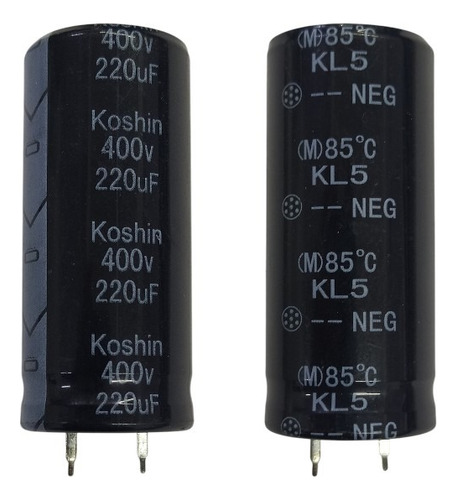 Capacitor Eletrolítico 220uf X 400v, 85oc - Caixa C/ 100 P