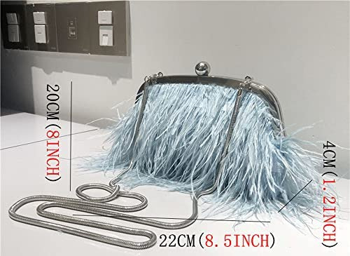 Bolsos De Noche Y Bolsos De Mano De Plumas De Avestruz Espon
