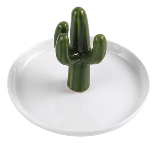 Soporte De Anillo De Cactus Delicado, Decoración De Verde