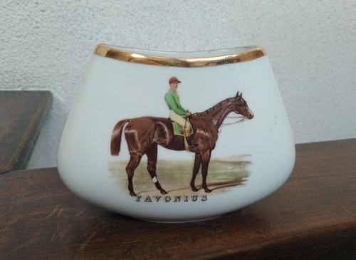 Jarrón Florero Caballo Favonius De George Stubbs Porcelana