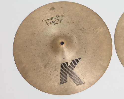 Prato Hi Hat Zildjian K Custom Dark 14 Amarelo (Usado)