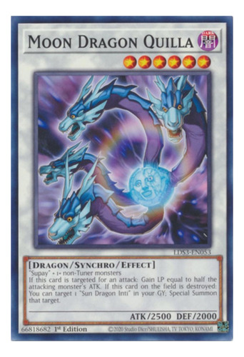 Tarjeta Yugioh Moon Dragon Quilla Lds3-en053 C Legendary Due