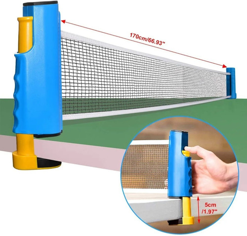 Imagen 4 de 6 de Red Ping Pong Sensei Instant Adaptable Cualquier Mesa Olivos
