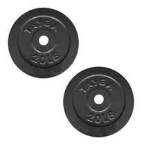 Comprar Par Discos 20 Lb C\u002Fu Barras O Mancuernas Tayga 30 Mm Acero