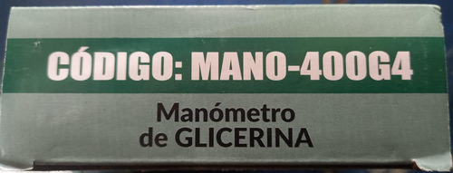 Manometro 400 Psi/0-28 Kg Glicerina Altamira Caratula 4pulg.