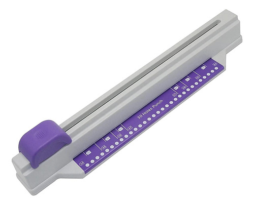 Perforadora De Papel A4 Con 30 Agujeros, Púrpura