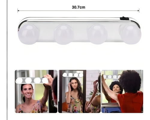 Luz De Espelho Led Para Maquiagem Com Ventosa Sem Fio