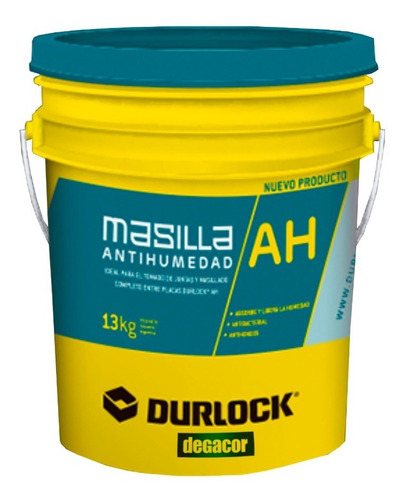 Masilla Durlock Antihumedad X 13 Kg Para Placas Ah