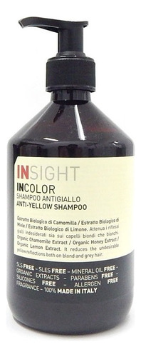 Insight Incolor Shampoo Silver Neutraliza Cana Y Rubio 500ml