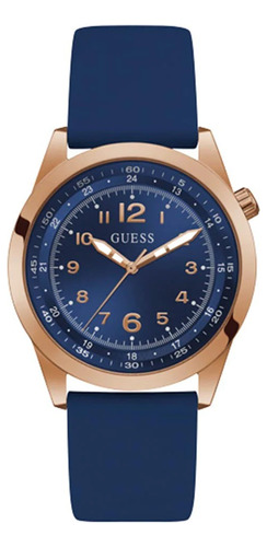 Reloj Guess Max Gw0494g5 Color de la malla Azul Color del bisel Dorado Color del fondo Azul